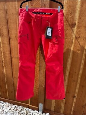 NWT Burton Gloria Insulated Snowboard Ski Pants Hibiscus Pink Women’s M Slim Fit
